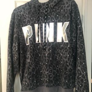 Victoria’s Secret PINK pullover hoodie leopard